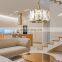 Современный классический люстра Modern Classic K9 Crystal Square Pendants Chandelier для освещения в гостиной