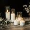 Pillar Candles with Glass Holders - Stylish & Waterproof, for Indoor/Outdoor Decor - Factory Direct