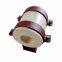 Long heat transmission network steam overhead sliding vermiculite insulation pipe support