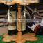 2016 hotsale Custom Shaped Carved/Curved Printed Big DIY rack display Wine Rack