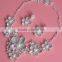 New Style Arrival Custom Jewelry Flower Plated Necklace Set Wholesale