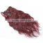 18 inch dark red wavy clip hair extensions                        
                                                                                Supplier's Choice