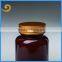 plastic Material and pharmaceutical amber plastic pill/capsule bottle with CRC cap/aluminum metal cap