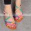 Brand new soft sole flat sandals women fashion flat summer sandals 2014 for women with high quality XT-DA0740