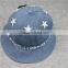 BUKH002 Factory wholesale cheap denim fishing hat New male bucket hat Camping caps