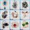 Top selliing fashion jewellery ebay thailand pearl brooch custom letter rhinestone brooch pins B0025