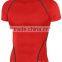 OEM custom order china manufacturer sport running short sleeve compression shirt