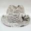 Manufacturer wholesale newspaper gender fedora hat