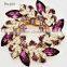 2015 fashion high quanlity crystal chinese redbud flower for elegant lady brooch