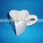 Heart shape mug /valentine porcelain mug with custom design
