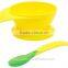 Suction Bowl and Spoon for Baby / Toddler/Plastic Kids Suction cup bowl BPA free FDA approved