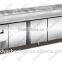 four doors stainless steel pizza refrigerator