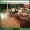 Engineered hard wood plastic composite decking floor with high quality warranty and good price