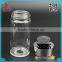 100ml cylindrical clear glass spice jars