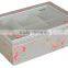 Flower color bautiful design tex box with 6 compartments for home decor