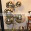 Modern Floor Lighting Tripod Iron Frame with Clear Glass Lamp Cover Floor Lamp