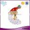 Christmas jewelry wholesale zinc alloy rhinestone enamel Santa Claus head brooch