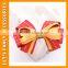 PGHD0316 2016 fashion hot selling multicolor flower ribbon bow hair clip for girls