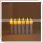 Wax Dipped Battery Operated Mini Flameless LED Taper Candle of 3