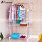 floating metal wire wall corner storage shelf rack