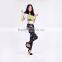 Summer colourfull ladies fitness yoga wear pants black camo leggings