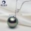 fashion jewelry 9--10mm black pearl jewelry pendant from tahiti