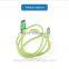 2016 universal data transfer cable micro USB 2.0 mobile data cable with led lighting