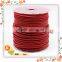 Jewelry Decoration Napa Pink Leather Cord Wholesale, Round Leather Cord Stitched Napa Leather Cord and Sterling