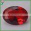 machine cut oval decorative colorful rose glass stones for jewelry making