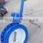 Flanged Double eccentric butterfly valve with gearbox and extension spindle