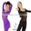 SWEGAL belly dance transparency gauze top,dance transparency training costume B13006