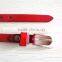 Red Skinny Genuine Leather Belts for Women Dress