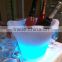 CE&ROHS PE plastic color changing rechargeable led ice bucket From China