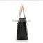 Pu leather tote handbag hard shape cheap bags made in Guangzhou ladies all year usable hand bag