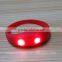 Cheap silicone wristband shock activated LED flashing silicone bracelet for Party