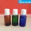 Blue color 5ml 10ml 15ml 20ml 30ml 60ml Essential oil glass bottle