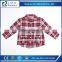 fancy red plaid children cotton sleepwear