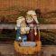 Resin nativity set candlestick
