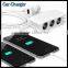 6.8A 3 Socket Cigarette Lighter New Multiple 4 Port Usb Travel Charger