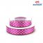 Kinds of ribbon best price polyester double side custom dot printed plastic ribbon roll