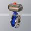 pneumatic 3-eccentric butterfly control valve