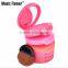 Music flower makeup blush kit 5in1 5colors blusher with brush for face blush palette