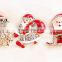 Christmas Theme Jewelry Red Santa Claus Rhinestone Alloy Brooch with Christmas Gift