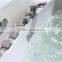 Acrylic Rectangle low Price One side clear glass Massage Bathtub