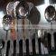 Plastic handle disposable half tong travel stainless steel forks knives and spoons flatware set