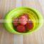 Collapsible Silicone Folding Foldable Strainer / Colander with Handle Silicone Kitchen Accessories