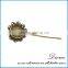 Retro dubai antique brass jewelry findings pin