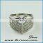 2015 fashion jewelry ring!latest weddingring design!micro pave diamond setting ring-wedding silver ring wholesale jewerly