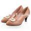 Comfortable Genuine Leather Party Pumps High Heel Shoes Latest Sweet Color Diamond Office Lady Shoes CP6663