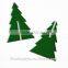 Made to order laser cut acrylic standing holiday Christmas pine tree holiday home decor // set of three